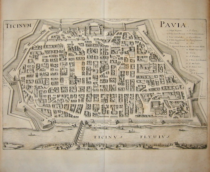 Merian Matthà¤us (1593-1650) Ticinum - Pavia 1649 Francoforte 